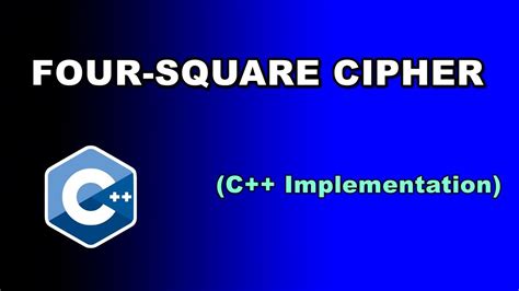 Four Square Cipher (C++ Implementation) - YouTube