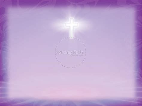 Prayer Circle in Purple with Radiant Cross | Worship Backgrounds