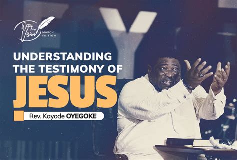 Understanding the Testimony of Jesus