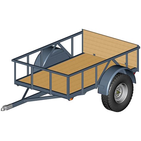 Off-Road Trailer Plans, 4' x 6.5' 2500# – Build Your Best Adventure