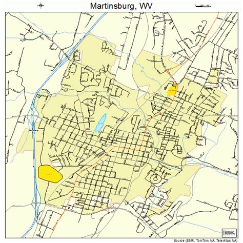 Martinsburg West Virginia Street Map 5452060