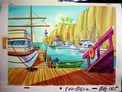 Alvin and the Chipmunks 1983 Production Hand Painted Background Ruby ...