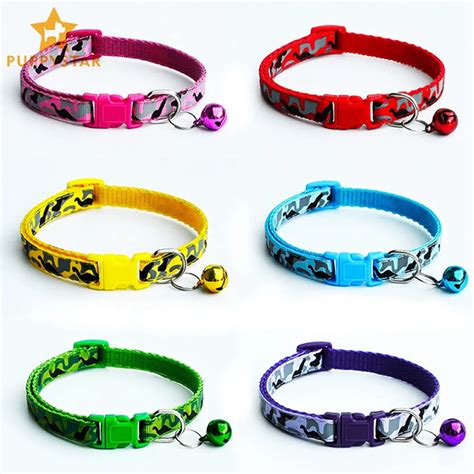 Cat Collar With Bells Adjustable Pet Dog Collars For Dogs Cats Puppy ...