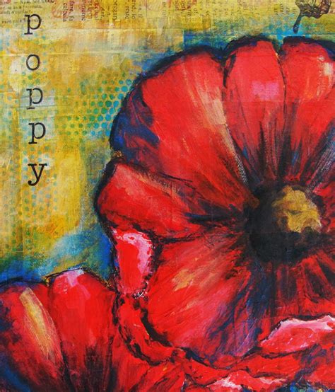 My Art Journal: A New Poppy Painting--From Start to Finish