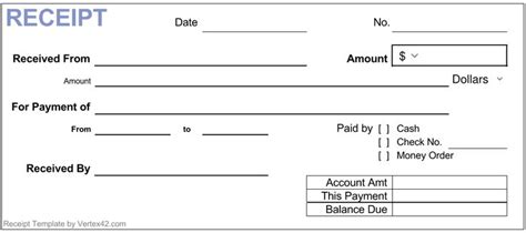 simple cash receipt template - Google Search | Free receipt template ...