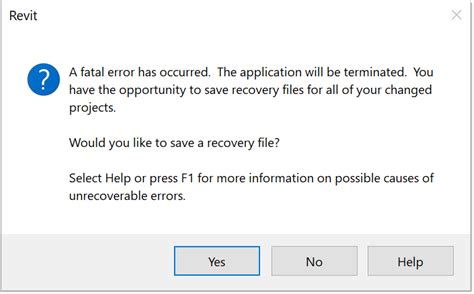 "A fatal error has occurred. The application will be terminated" while opening/working on a file ...