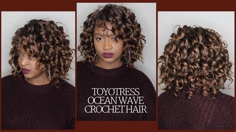 OCEAN WAVE CROCHET HAIR by TOYOTRESS | TUTORIAL |CURLY HAIR STYLE | BOB STYLE ||AMAZON HAIR ...