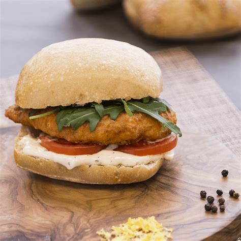 crispy chicken fillet burger recipe - setkab.com