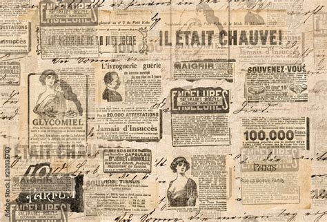 Creative vintage background Paper texture Newspaper strips Stock Photo | Adobe Stock