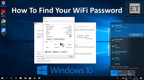 How to get wifi password win 10