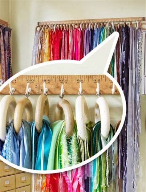 25 best Cool Scarf Storage Ideas images on Pinterest | Organization ideas, Scarf organization ...