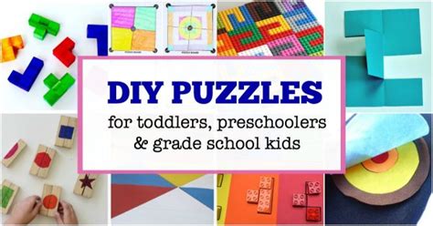 35+ Make Your Own Puzzles for Kids: Ideas for all Ages