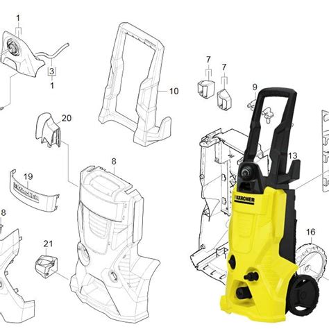 KARCHER K3.550 Spare Parts Diagrams 1180138 – Aquaspray Ltd