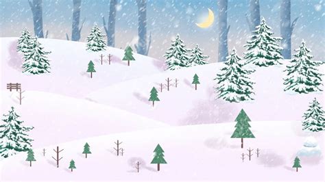 Festival Winter Forest Woods Simple Powerpoint Background For Free ...