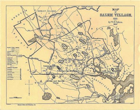 Map of Robert Goodale's land during the time of the Salem Witch Trials ...