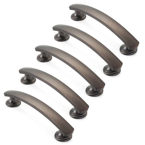 Oil Rubbed Bronze 3-3/4" Curved Arch Kitchen Cabinet Handles Pulls Hardware | eBay