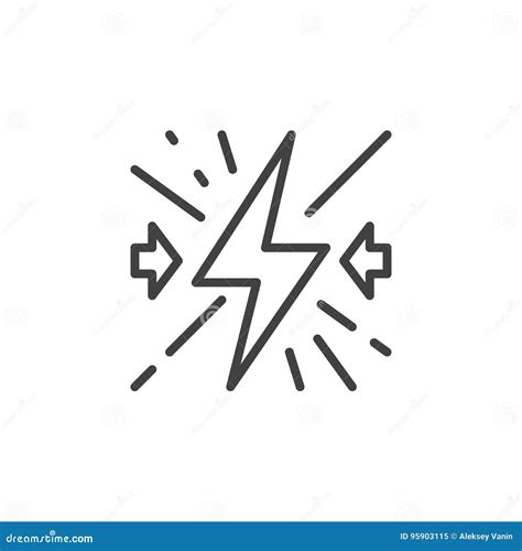 Conflict Line Icon Concept. Conflict Vector Linear Illustration, Symbol ...