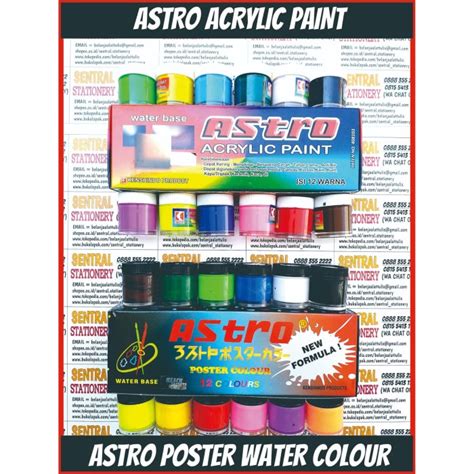 Jual astro asturo cat air akrilik spotlight acrylic paint 20 cc 12 warna | Shopee Indonesia