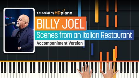 Scenes from an Italian Restaurant by Billy Joel Piano Tutorial | HDpiano