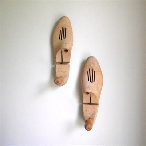 Wooden Shoe Stretchers Vintage Pair of Wood Shoe Keepers by