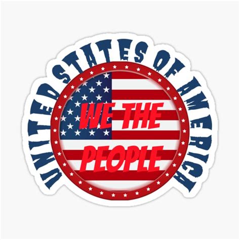 "we the people american flag" Sticker for Sale by Milliard-Shop | Redbubble