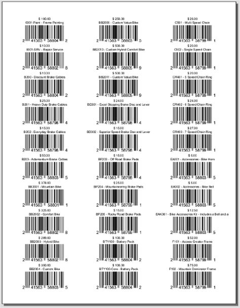 Product UPC Label - Avery – Fishbowl Reports