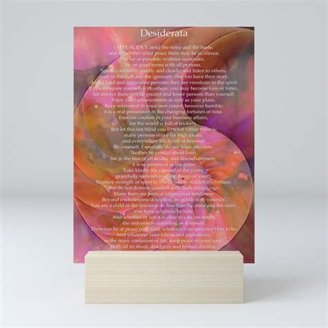 Desiderata Nautilus Shell Art - Warm Colors in Pink and Orange - Sharon ...