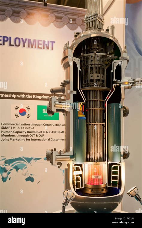 Scale model of nuclear reactor core vessel Stock Photo - Alamy