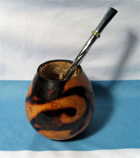 ARGENTINA MATE GOURD YERBA TEA WITH STRAW BOMBILLA HANDMADE HEALTHY DR ...