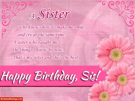 Happy birthday sister Poems