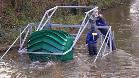 Pin on Hydro Underflow Water Wheel Floating on Water Electric Generators