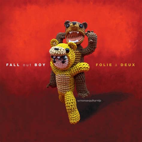 I crocheted the Folie á Deux album cover : r/FallOutBoy