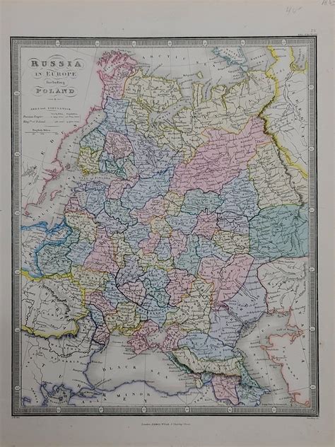 1853 Map of "Russia in Europe Including Poland" Ric.r016 For Sale at ...