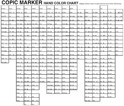 Gotta Have Paper!: New Copic Color Chart