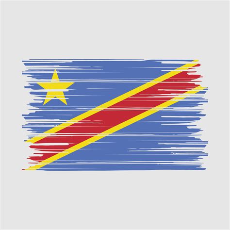 Republic Congo Flag Brush 20527147 Vector Art at Vecteezy