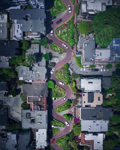 Fotografía aérea Lombard Street | Aerial images, Aerial photography, Aerial photo