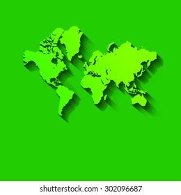 World Map Continents Stock Illustration 302096687 | Shutterstock