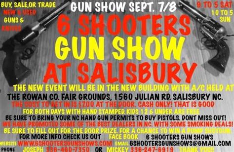 6 Shooters Gun Show – Salisbury • Salisbury, NC