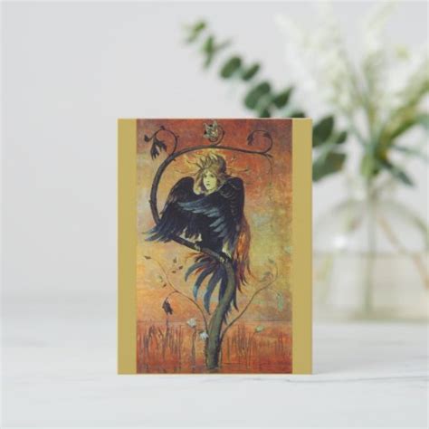 Gamayun: The Prophet Bird Fantasy Art Postcard | Zazzle