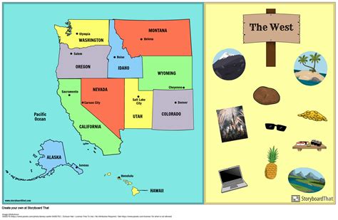 West States and Capitals Storyboard by lauren