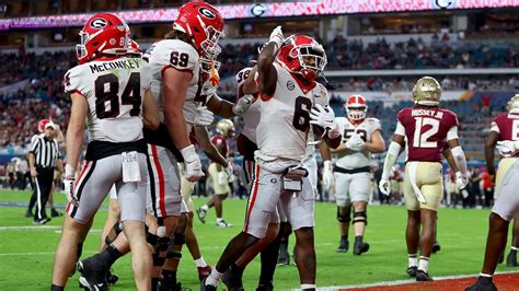 Georgia steamrolls Florida State in Orange Bowl after College Footb...