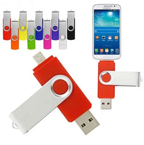 32GB Colorful Rotated OTG Smart Flash pen drive 32GB OTG memory stick micro usb flash driver for ...