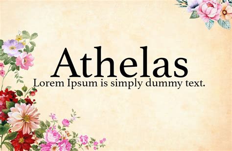 Athelas Font - Fonts Hut