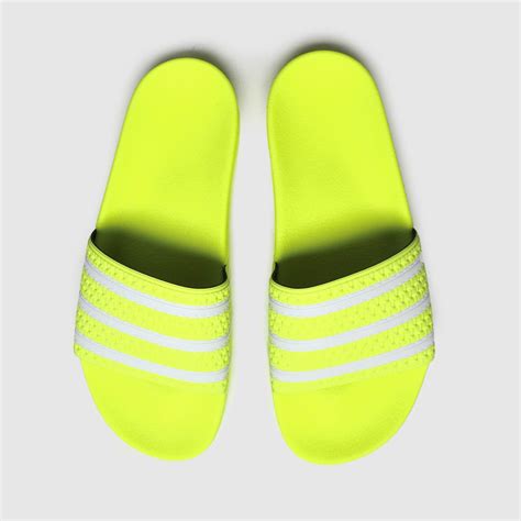 Adidas Yellow Adilette Slide Sandals - Trainerspotter