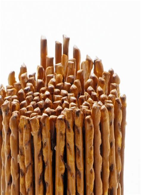 Salted pretzel sticks isolated on white ... | Stock image | Colourbox