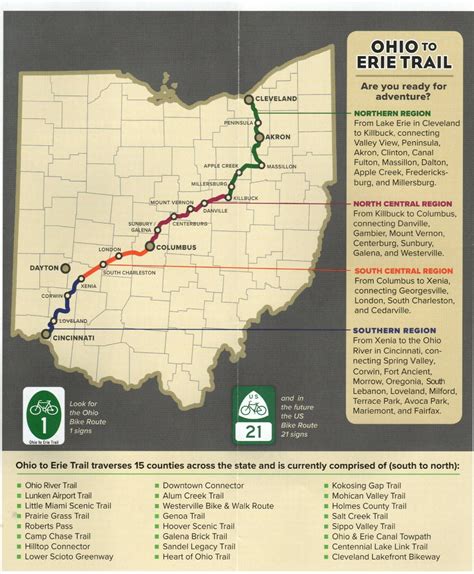 Bike Trails Ohio Map - Holly Laureen