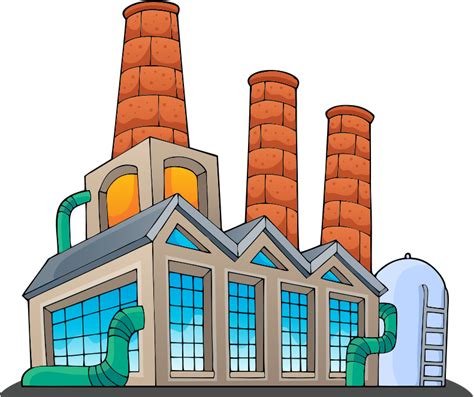 Download Factory Clipart Transparent Building - Factory Building Factory Cartoon | Transparent ...