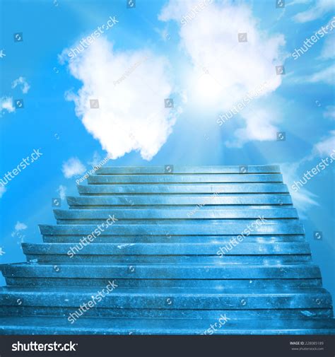 Stairway Heaven Stairs Towards Sun On Stock Photo 228085189 - Shutterstock