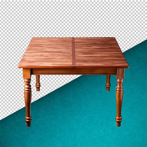 Premium PSD | Psd wood desk on transparent background