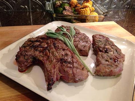 Grilled Shoulder Blade Chops - Superior Farms American Lamb